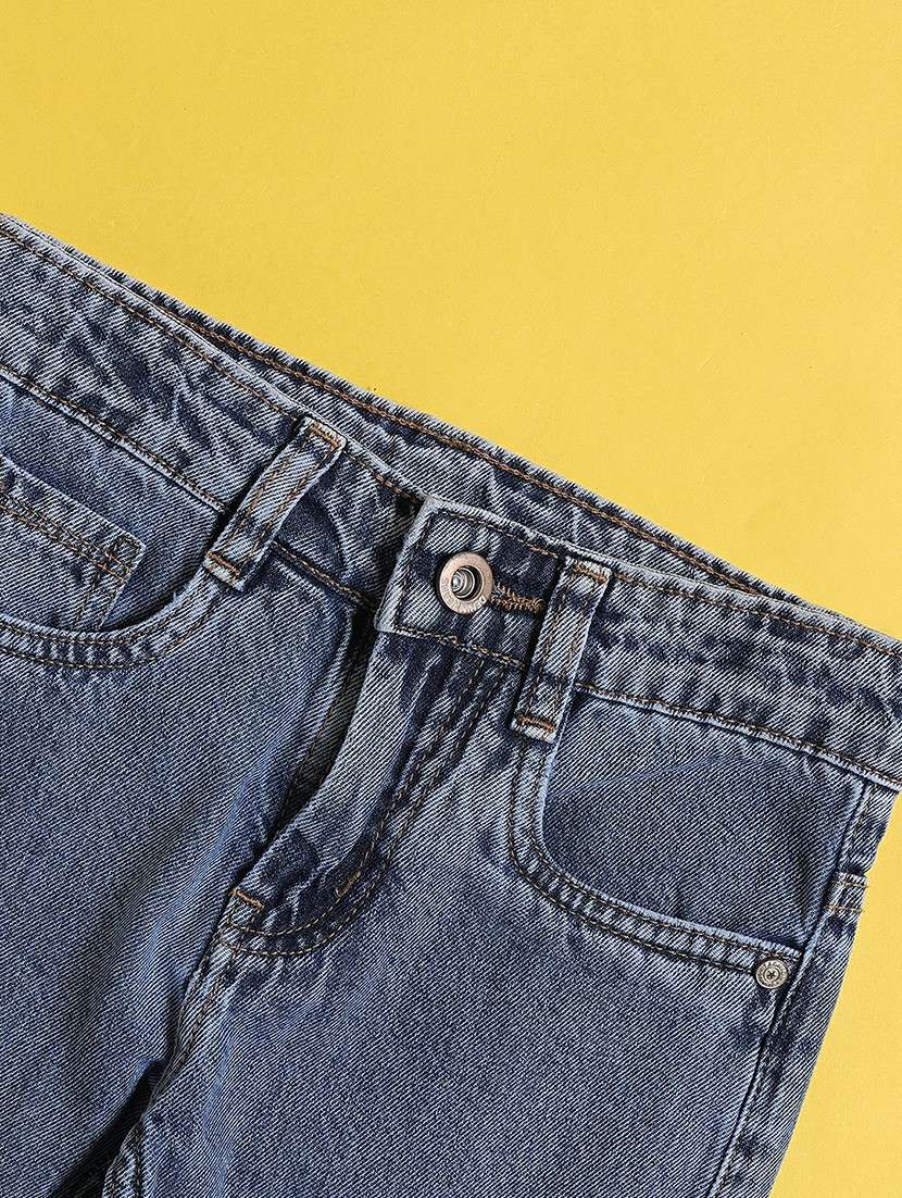girls washed mid rise straight fit jeans - 22339883 -  Standard Image - 3