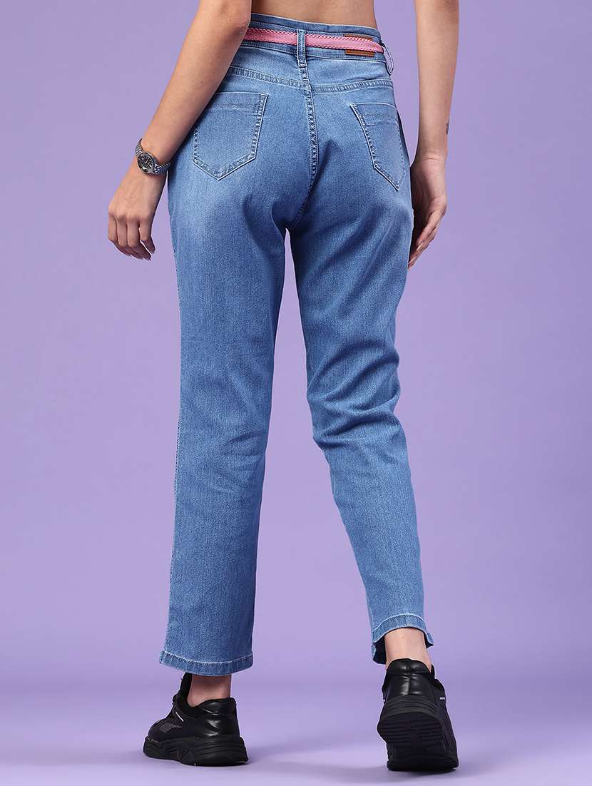 women blue cotton jean - 22339913 -  Standard Image - 3