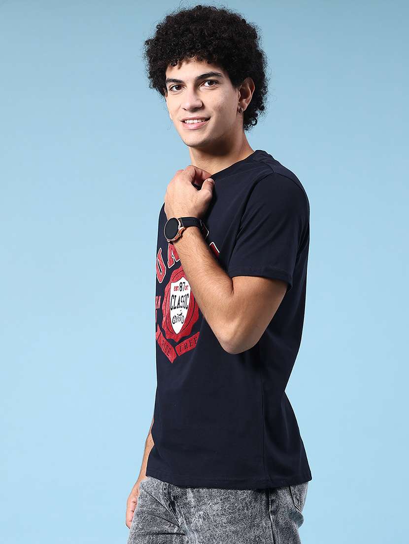 men printed short sleeve regular fit t-shirt - 22339977 -  Standard Image - 3