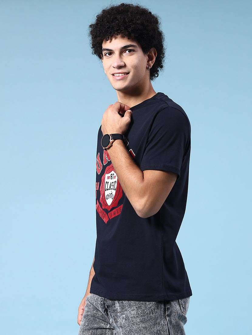 men printed short sleeve regular fit t-shirt - 22339977 -  Standard Image - 3