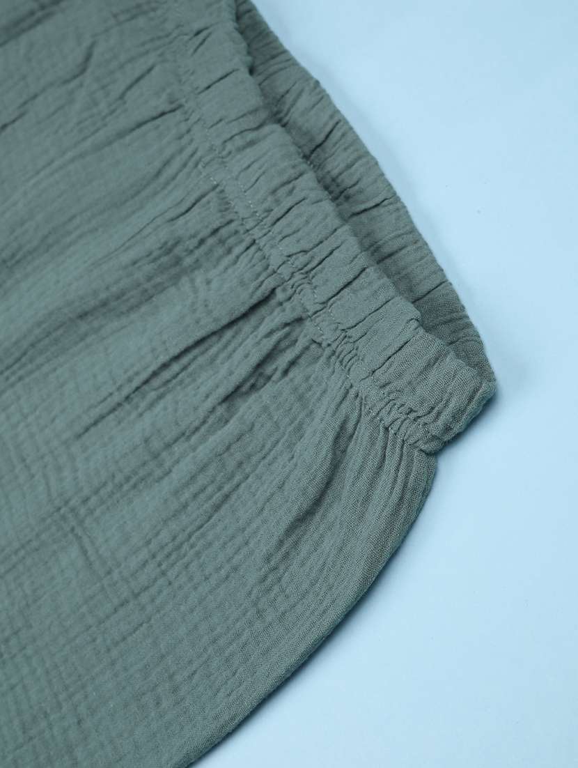 green cotton jogger - 22340059 -  Standard Image - 3