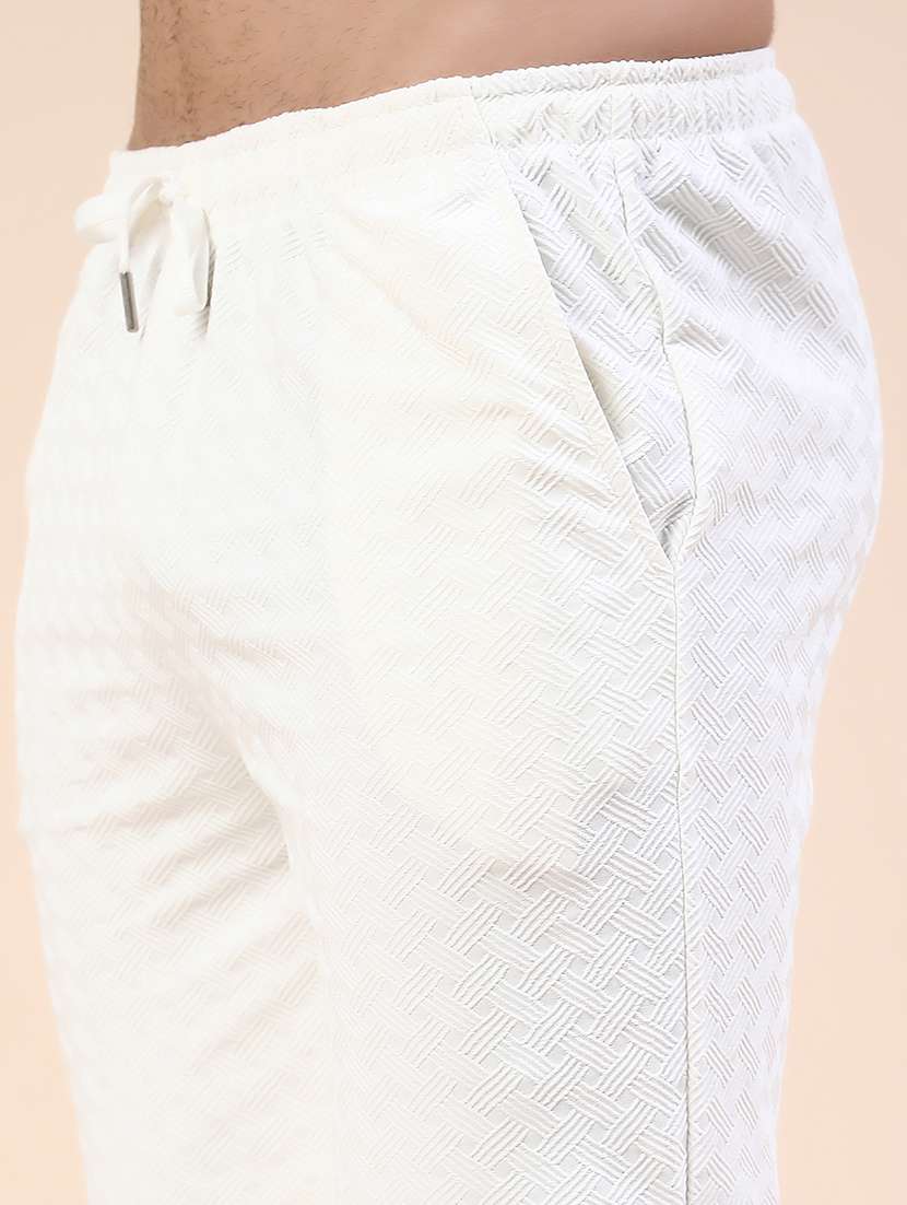 Men Self Design Short Sleeve Shorts & Shirt Co-ord Set - 22340104 -  Standard Image - 5