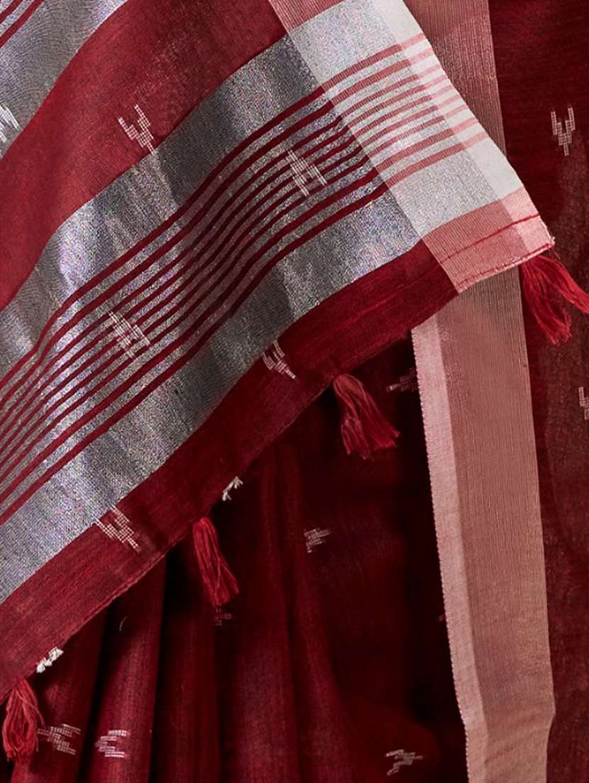 women self design bordered saree with blouse - 22340748 -  Standard Image - 3