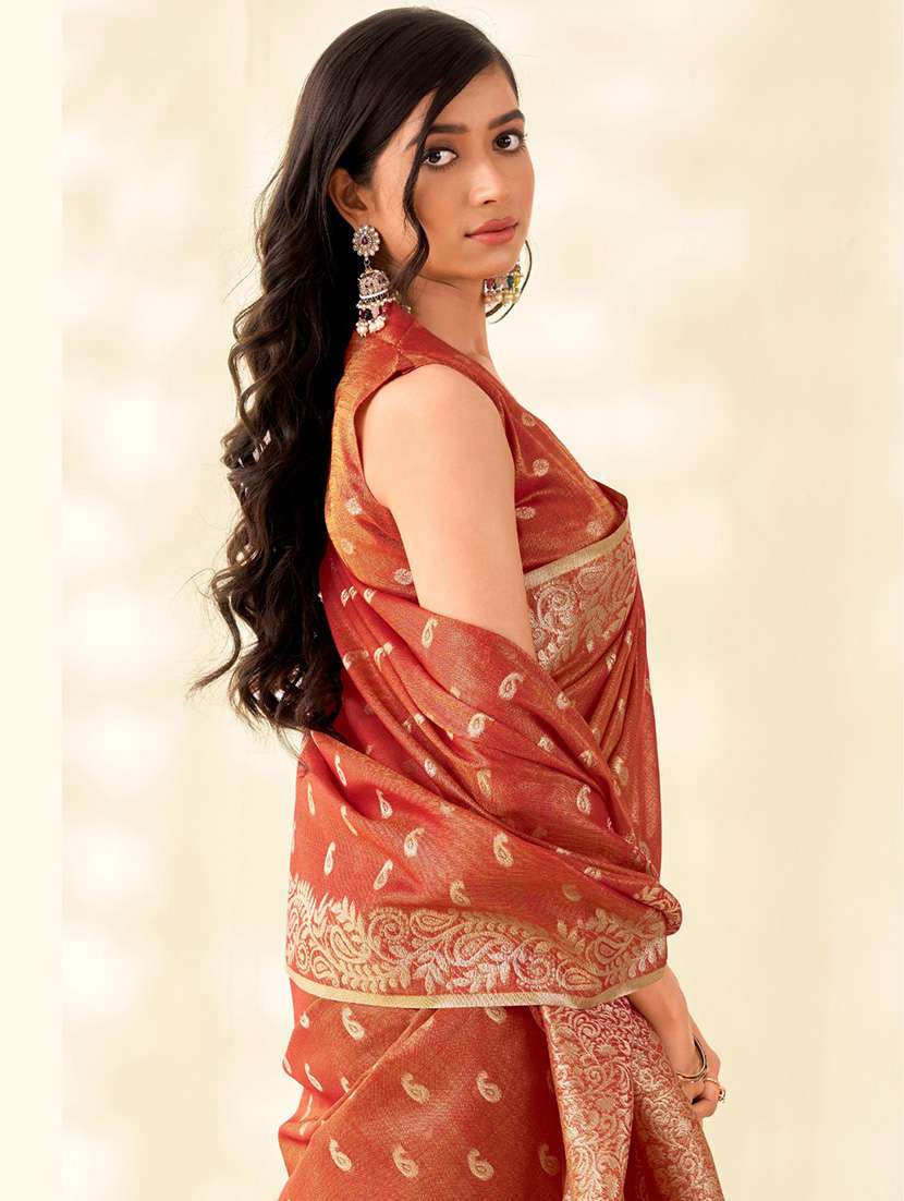 women self design southern silk saree with blouse - 22340765 -  Standard Image - 3