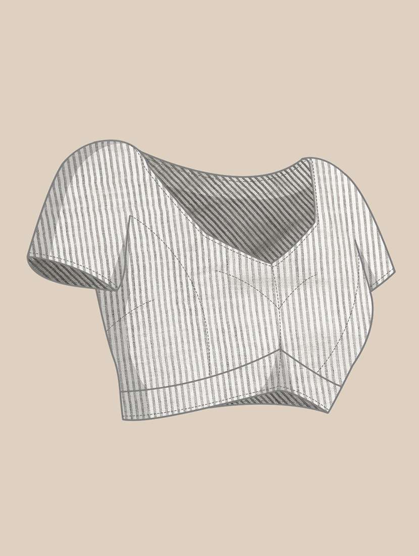 women self design bordered saree with blouse - 22340767 -  Standard Image - 5