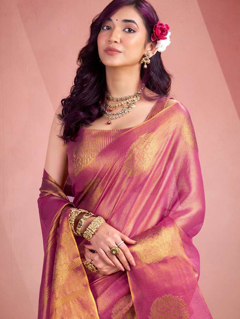 women self design southern silk saree with blouse - 22340770 -  Standard Image - 3