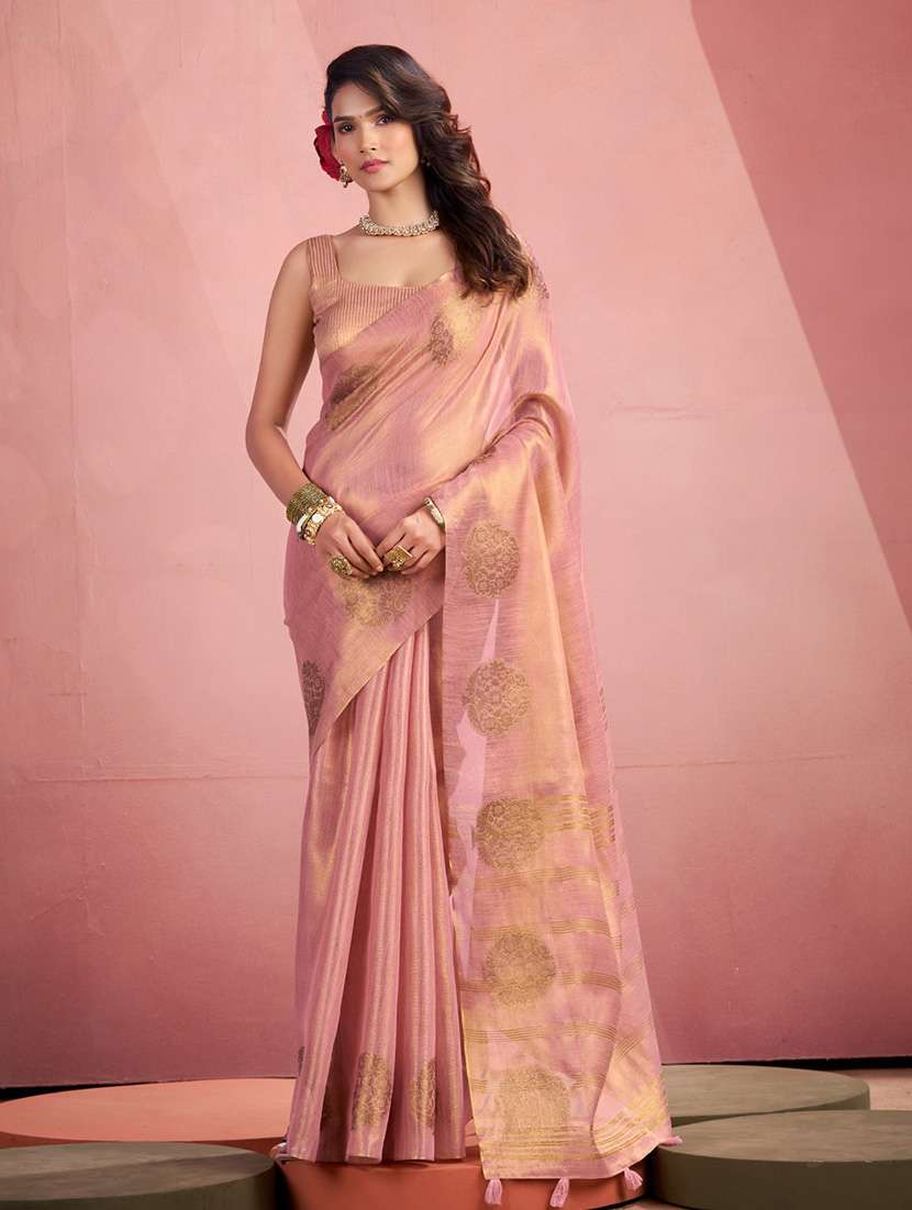 women self design southern silk saree with blouse