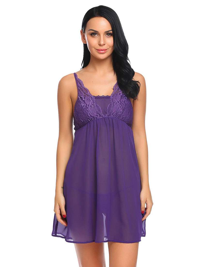 women self designed sleeveless babydoll