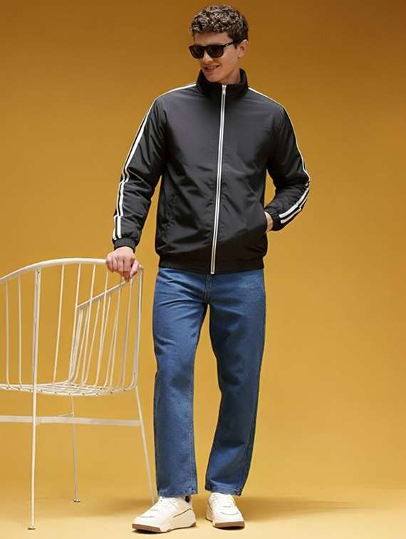 men tapered long sleeve bomber jacket - 22340842 -  Standard Image - 3