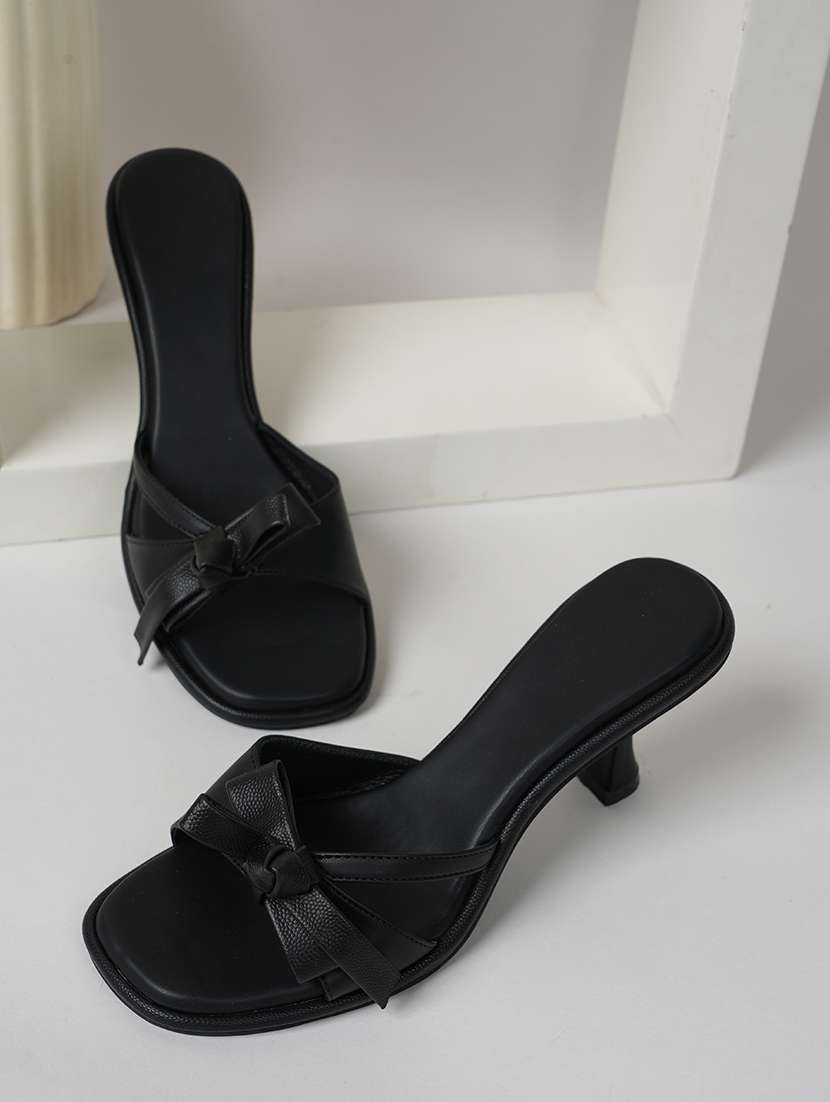 women solid slip on sandals