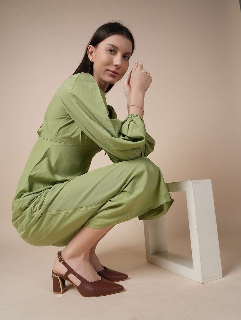 women solid back strap sandals - 22341151 -  Standard Image - 3