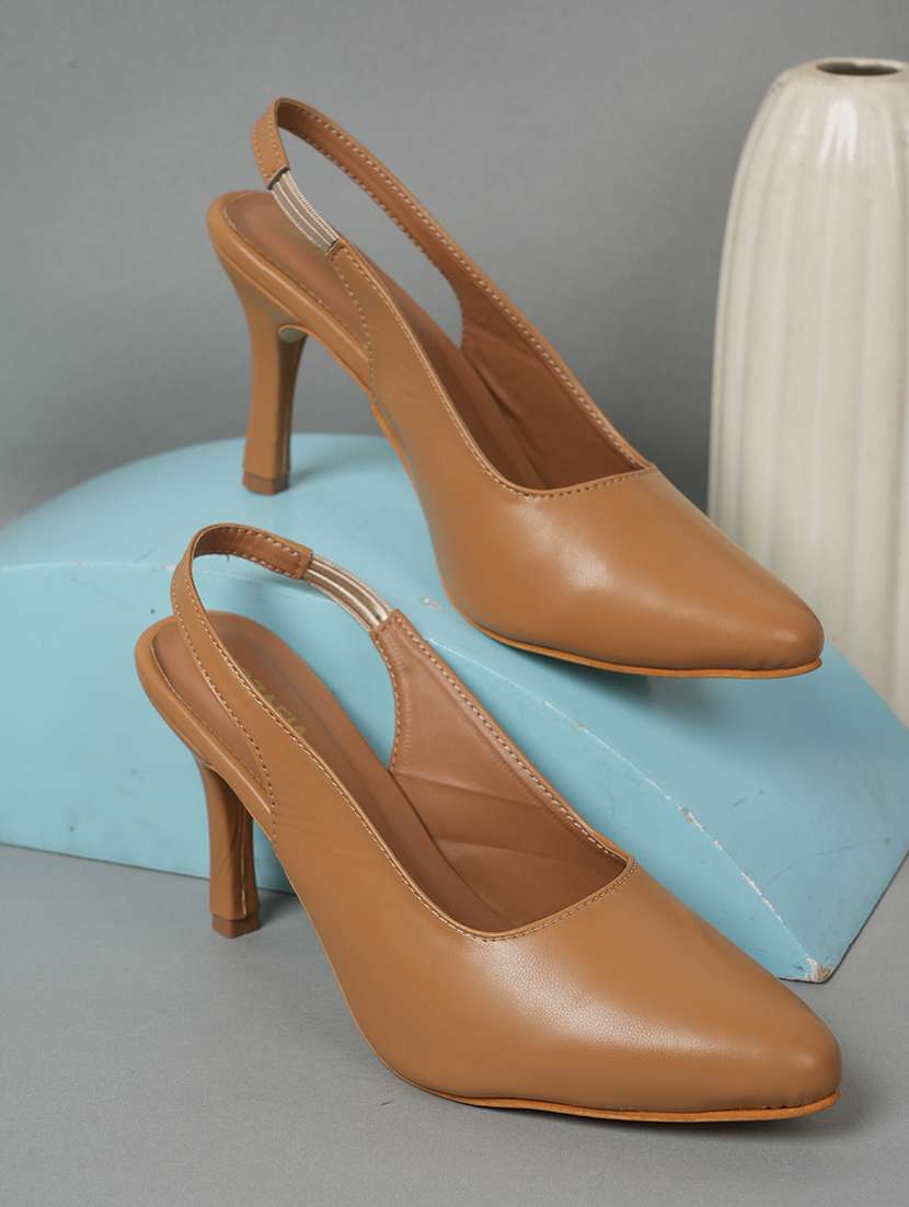 women solid back strap sandals