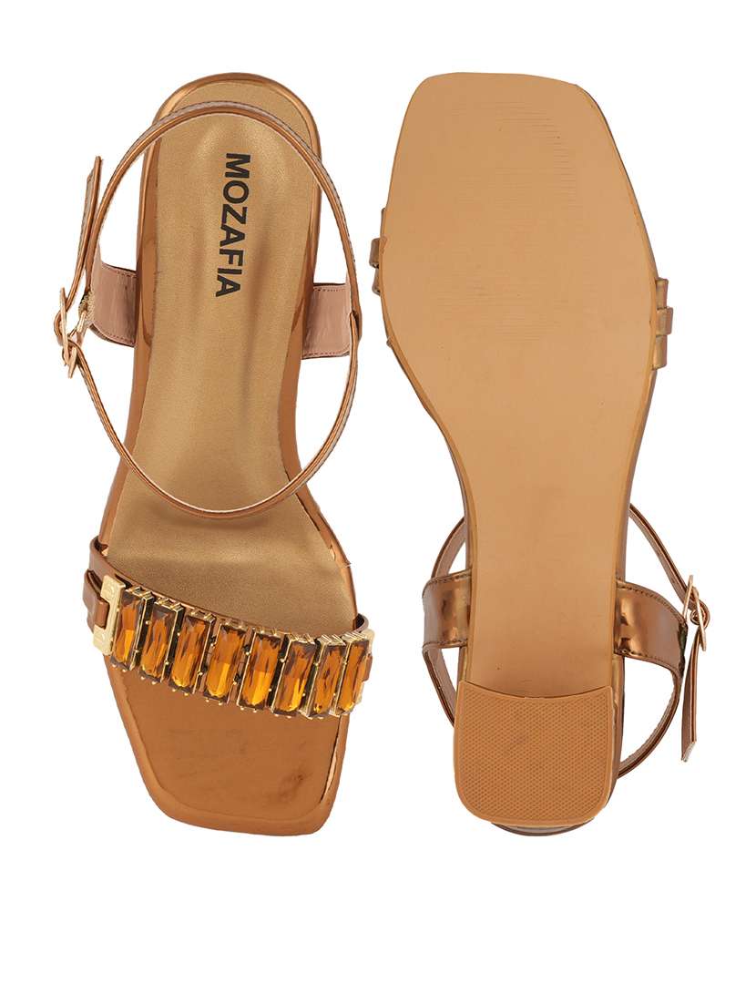 Women Embeliished Ankle Strap Sandals - 22341273 -  Standard Image - 3