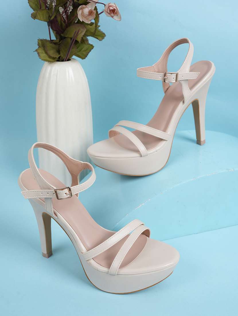 women solid ankle strap sandals