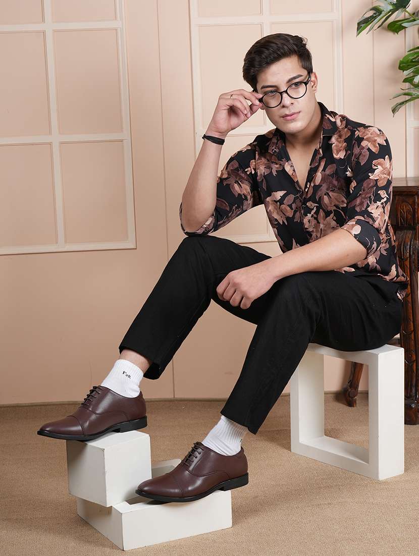 men solid lace up oxford - 22341383 -  Standard Image - 3