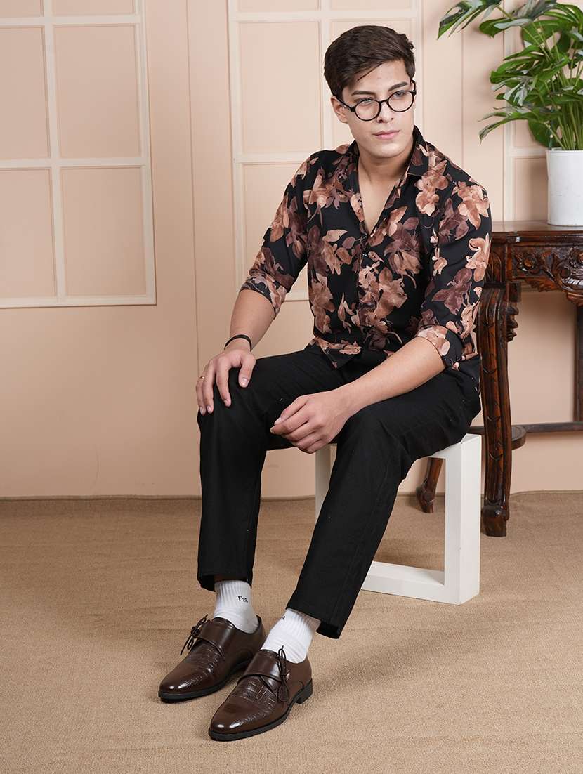 men textured lace up monk strap - 22341390 -  Standard Image - 3