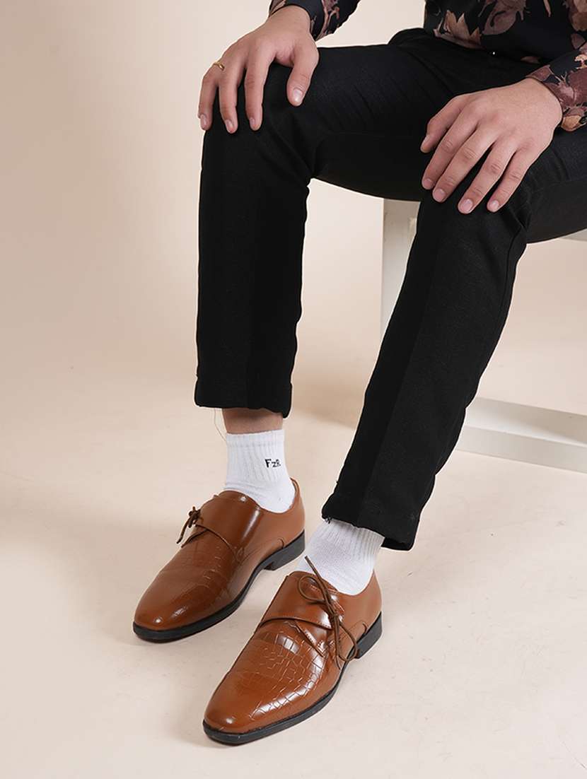 men tan lace-up monk strap - 22341392 -  Standard Image - 3