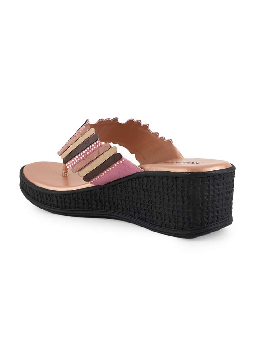 women solid slip on wedges - 22341453 -  Standard Image - 3