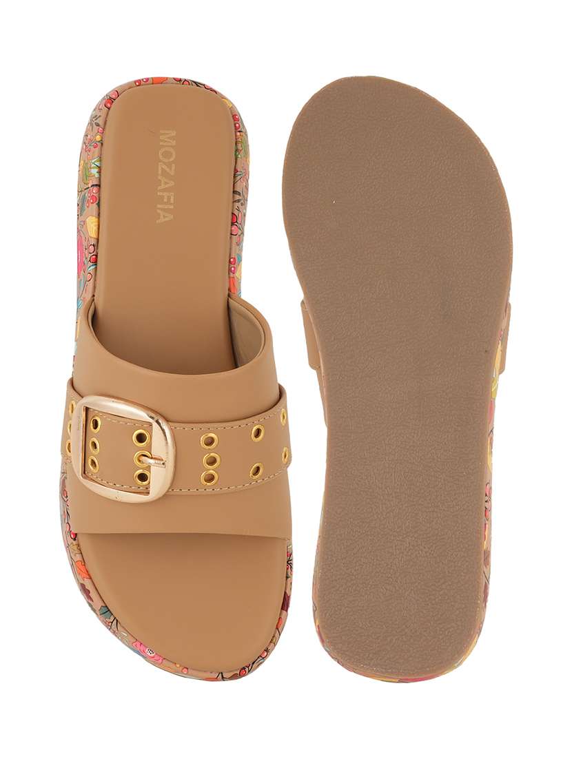 women printed slip on wedges - 22341475 -  Standard Image - 3