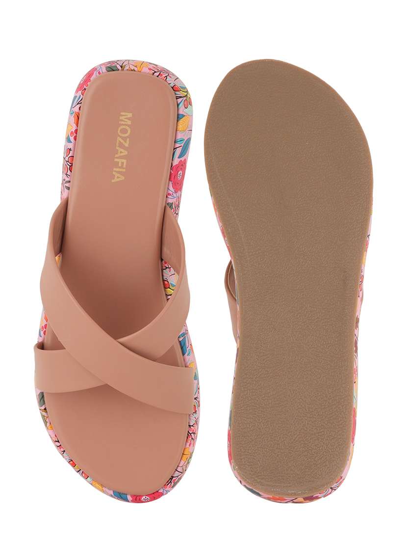 women printed slip on wedges - 22341476 -  Standard Image - 3