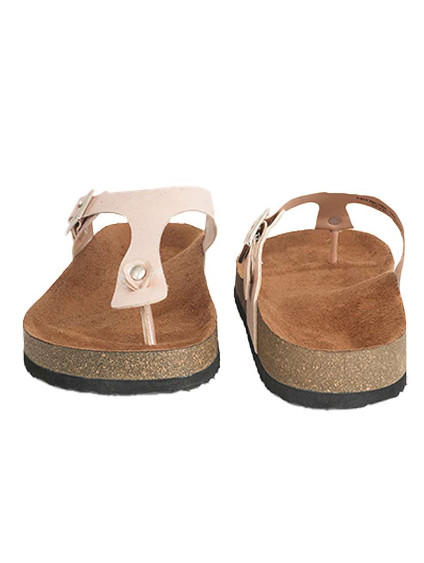 women solid slip on flat sandal - 22341495 -  Standard Image - 3