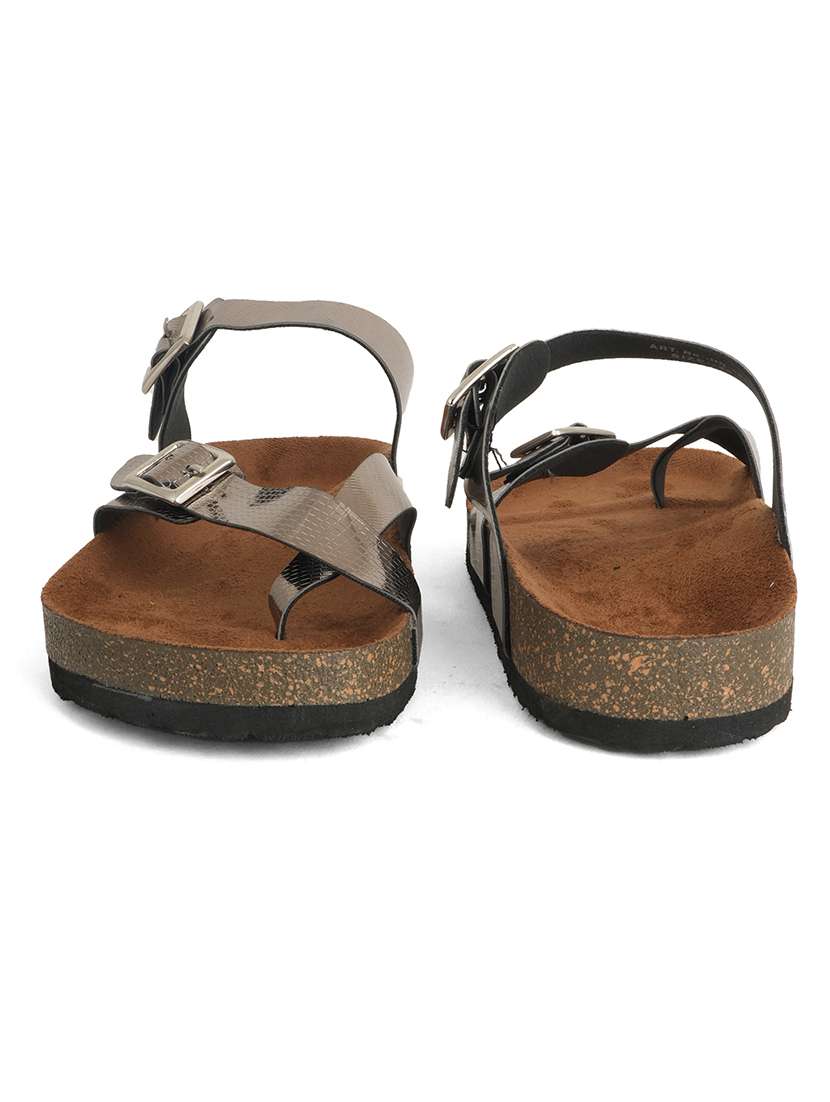 women solid slip on flat sandal - 22341499 -  Standard Image - 3