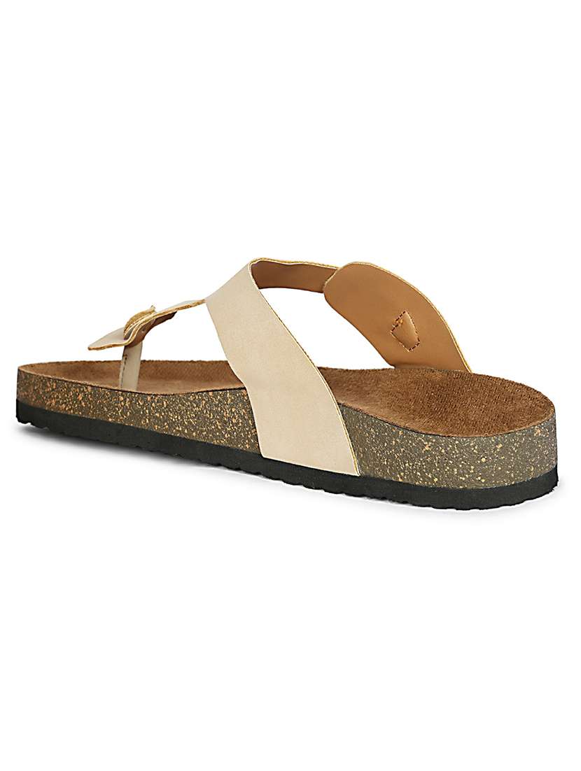 women solid slip on flat sandal - 22341500 -  Standard Image - 3
