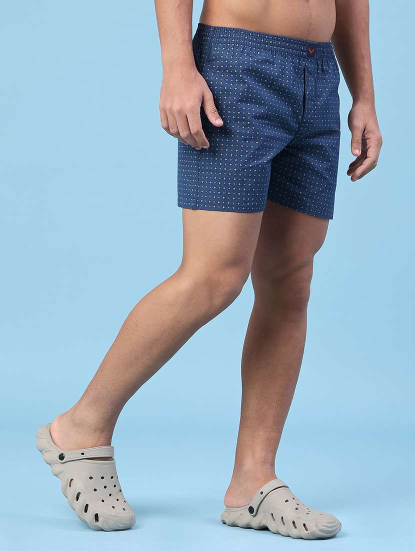 men printed mid rise loungewear boxer - 22341581 -  Standard Image - 3