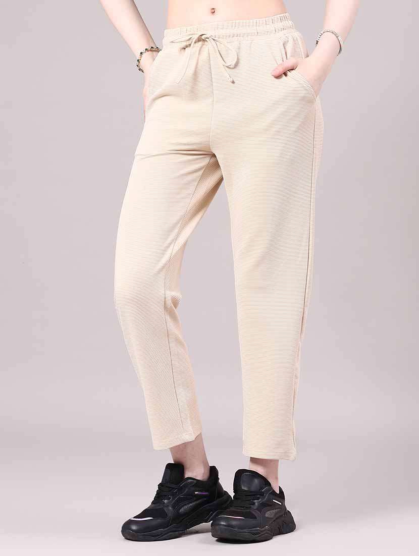 women self design mid rise track pant - 22341778 -  Standard Image - 3