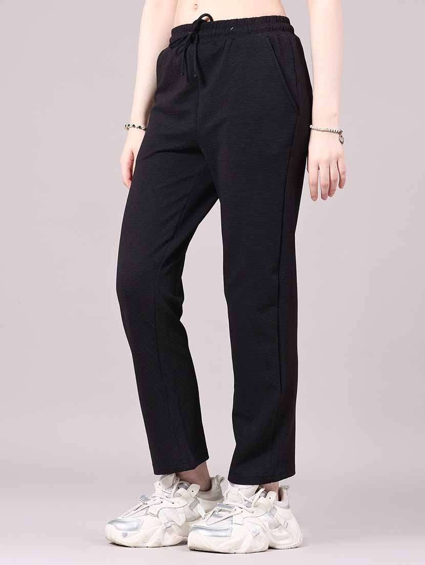 women self design mid rise track pant - 22341779 -  Standard Image - 3