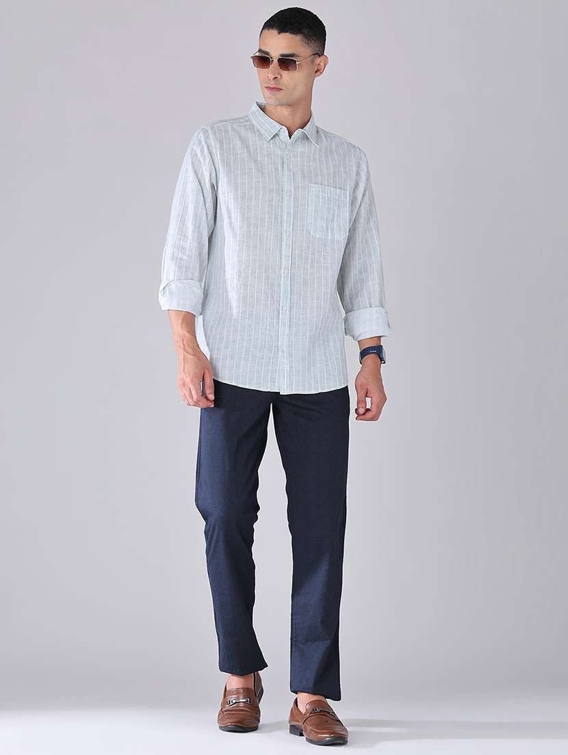 men printed long sleeves regular fit casual shirt - 22341808 -  Standard Image - 5