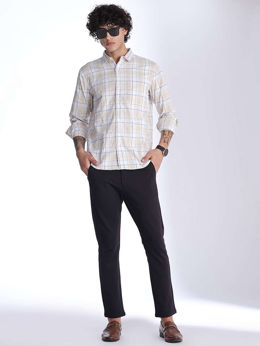 Men Checkered Long Sleeve Regular Fit Casual Shirt - 22341815 -  Standard Image - 5