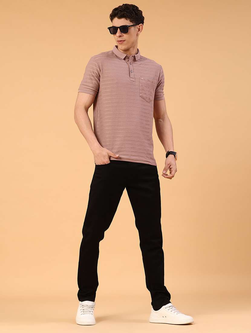 men plain mid rise full length slim fit jeans - 22341865 -  Standard Image - 5