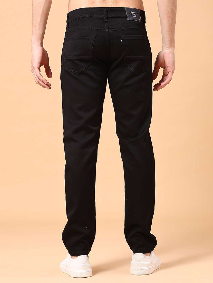 men plain mid rise full length jeans - 22341867 -  Standard Image - 3