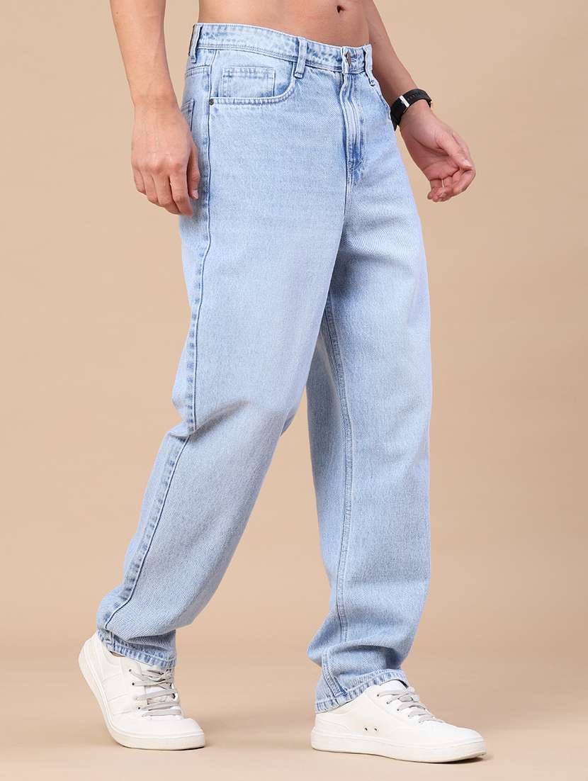 men washed mid rise full length relaxed fit jeans - 22341871 -  Standard Image - 3