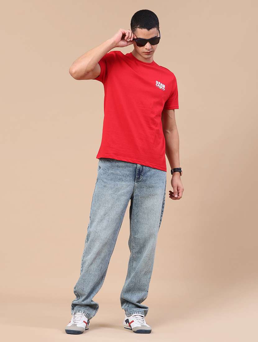 men washed mid rise full length relaxed fit jeans - 22341881 -  Standard Image - 5