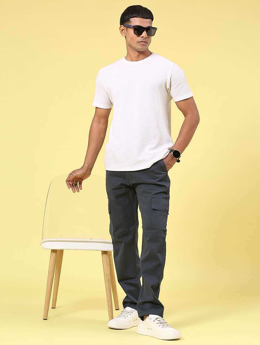 olive cotton  full length track pant - 22341926 -  Standard Image - 5