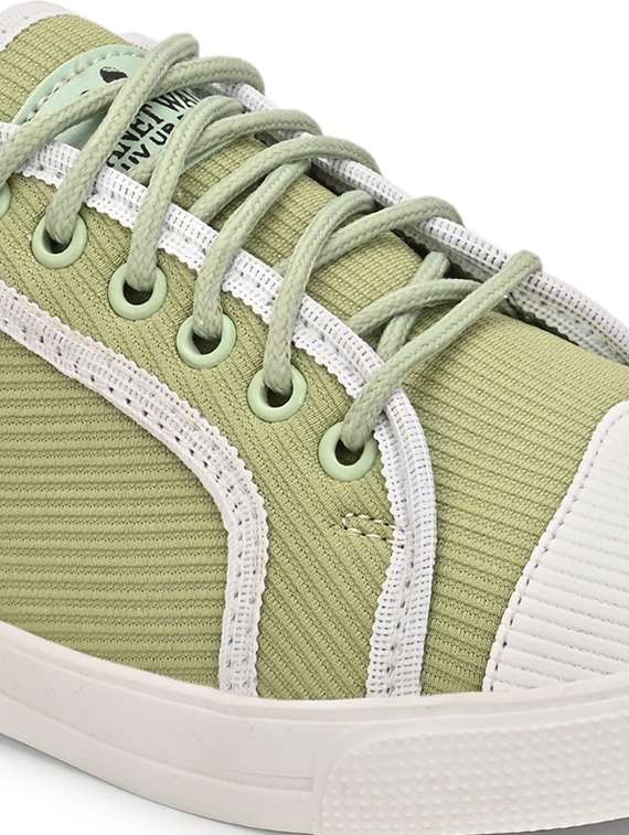 women solid lace-up sneaker - 22341994 -  Standard Image - 5