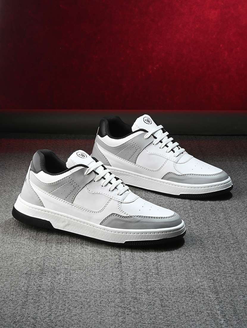 men color block lace up sneaker
