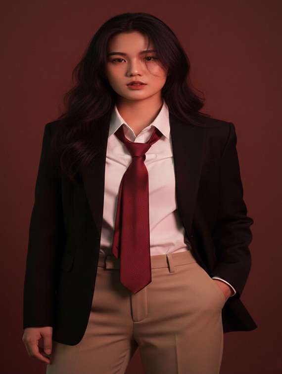 women solid long sleeve single breasted blazer