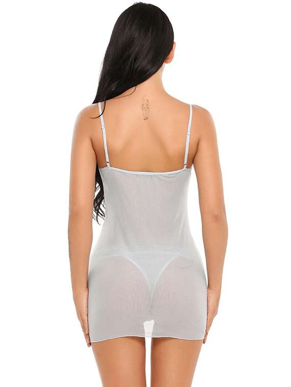 women self designed sleeveless lace babydoll - 22342272 -  Standard Image - 3