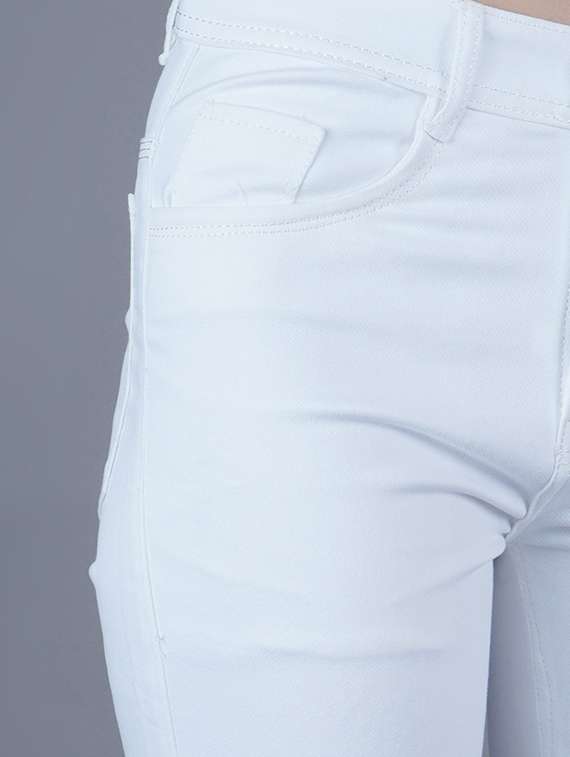 women solid mid rise straight jean - 22342456 -  Standard Image - 3