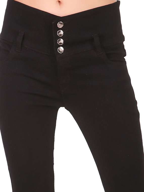 women solid mid rise slim fit jean - 22342702 -  Standard Image - 3
