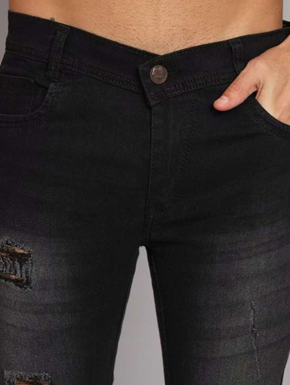 men distress mid rise ankle length jeans - 22342766 -  Standard Image - 3