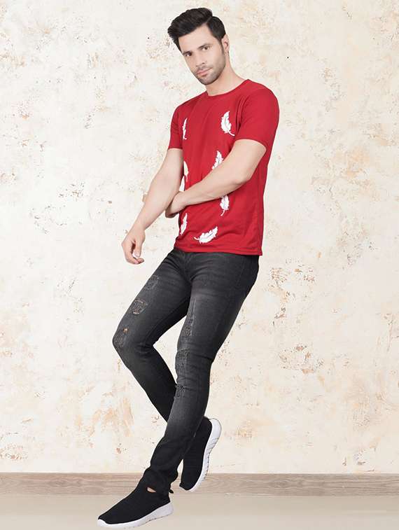 men distress mid rise full length jeans - 22342798 -  Standard Image - 3