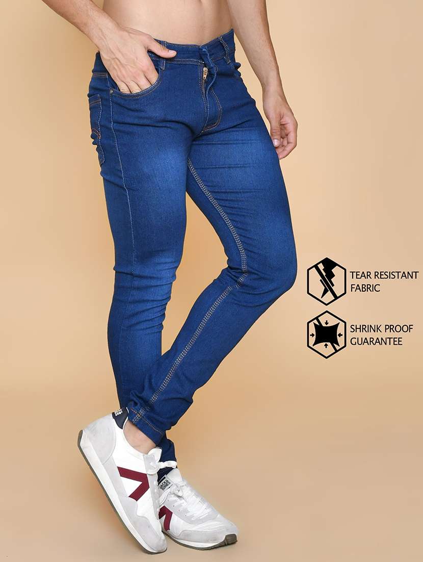 men washed mid rise full length jeans - 22343092 -  Standard Image - 3