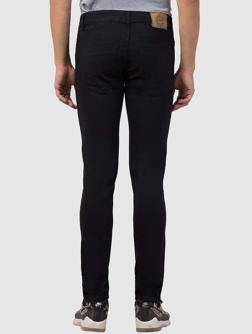 men plain mid rise full length jeans - 22343107 -  Standard Image - 3