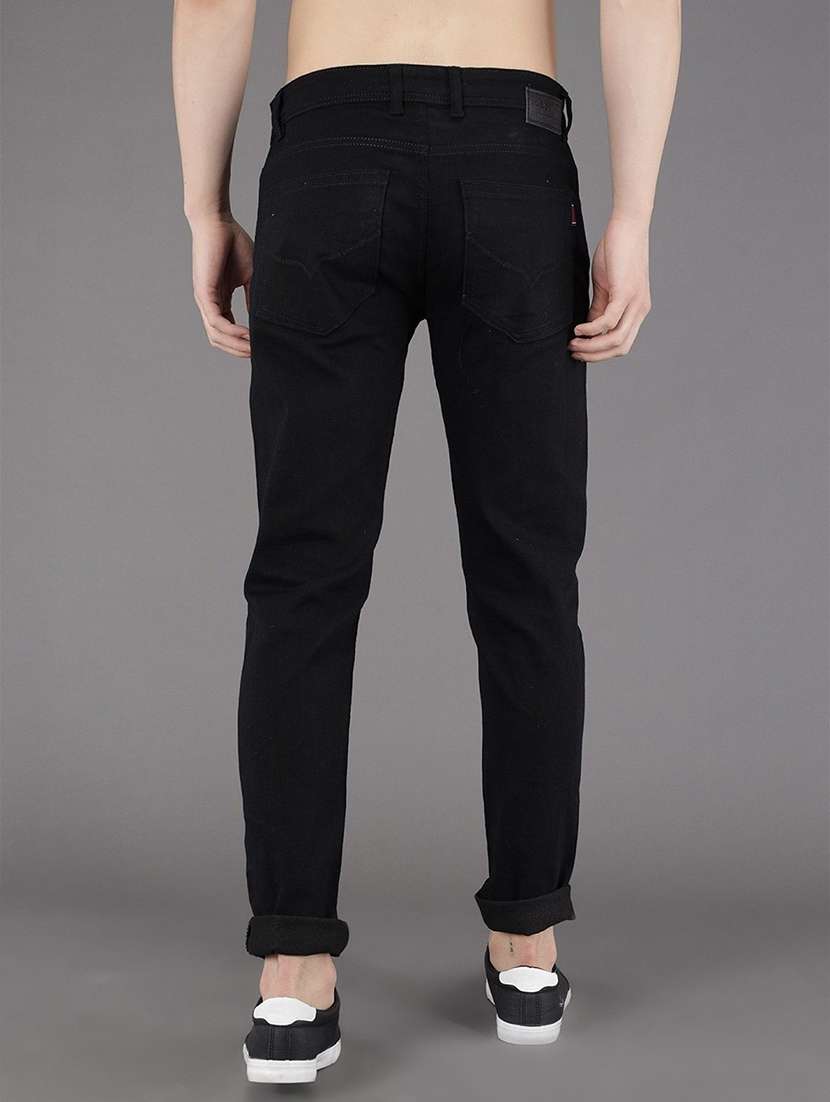 men slash knee mid rise full length jeans - 22343124 -  Standard Image - 3