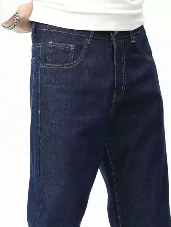 men plain mid rise full length jeans - 22343952 -  Standard Image - 3