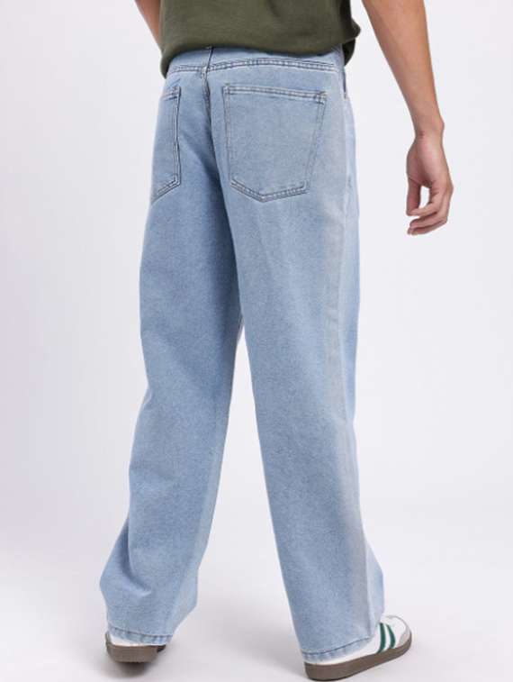 men plain mid rise full length jeans - 22344215 -  Standard Image - 3